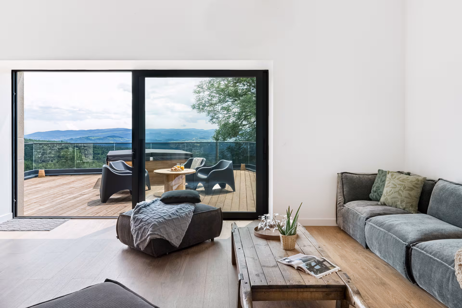 Intérieur du gîte Ovea — espaces de vie